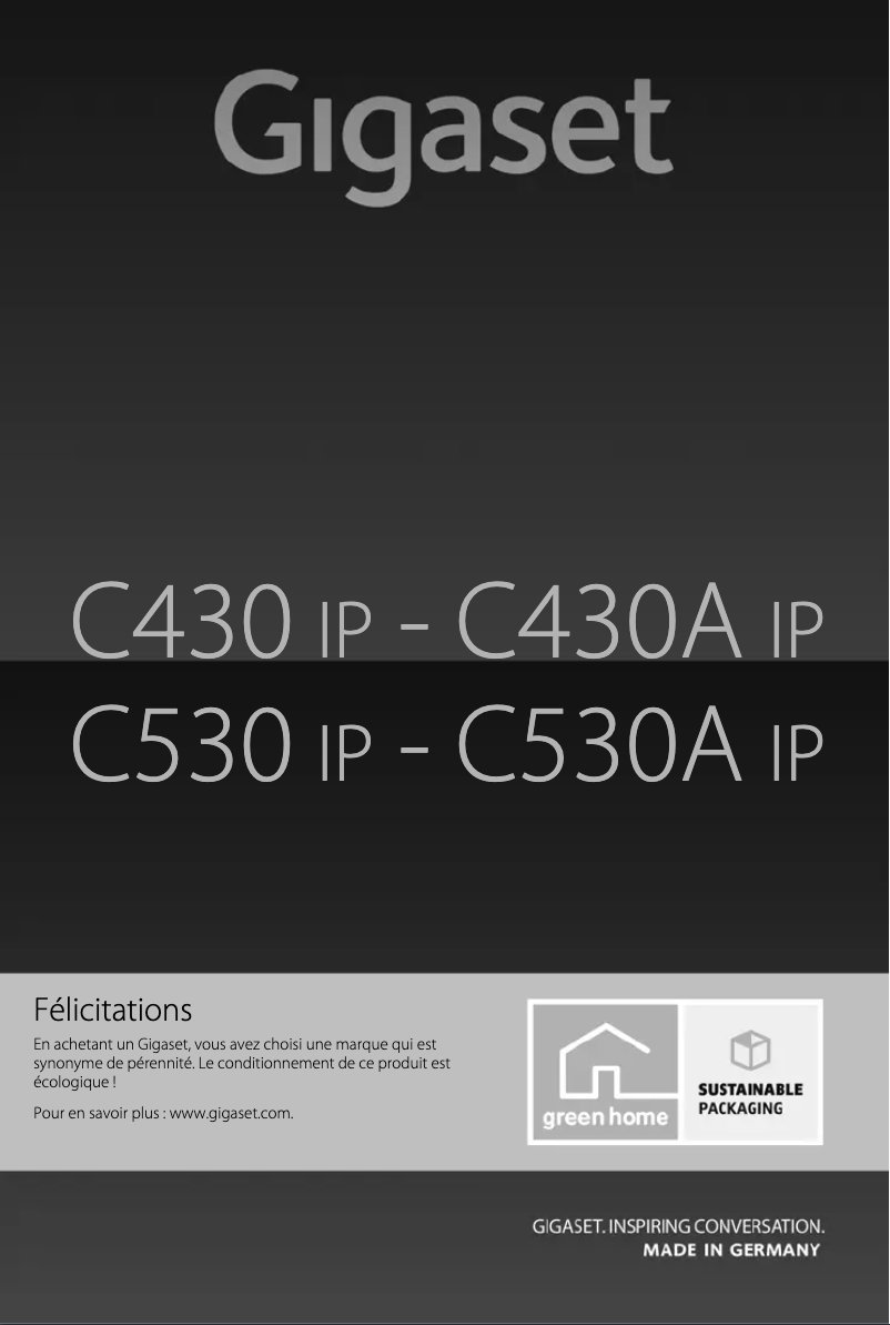 First page image of the manual for C430A IP