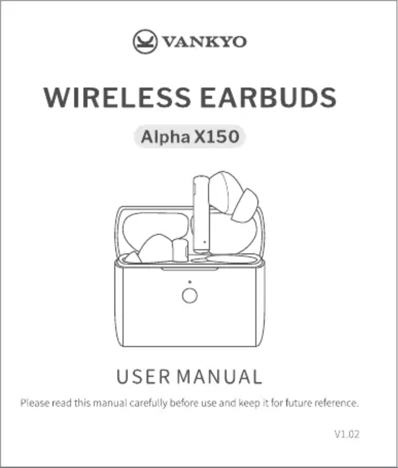 Page 1 of the manual User Manual Vankyo Alpha X150
