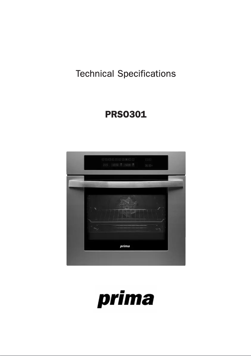 First page image of the manual for PRSO301