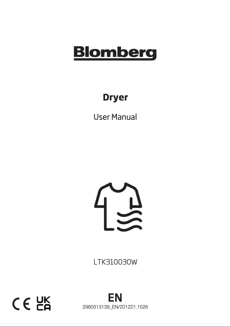 First page image of the manual for LTK310030W