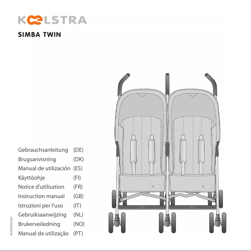 Page 1 of the manual User Manual Koelstra Simba Twin T3