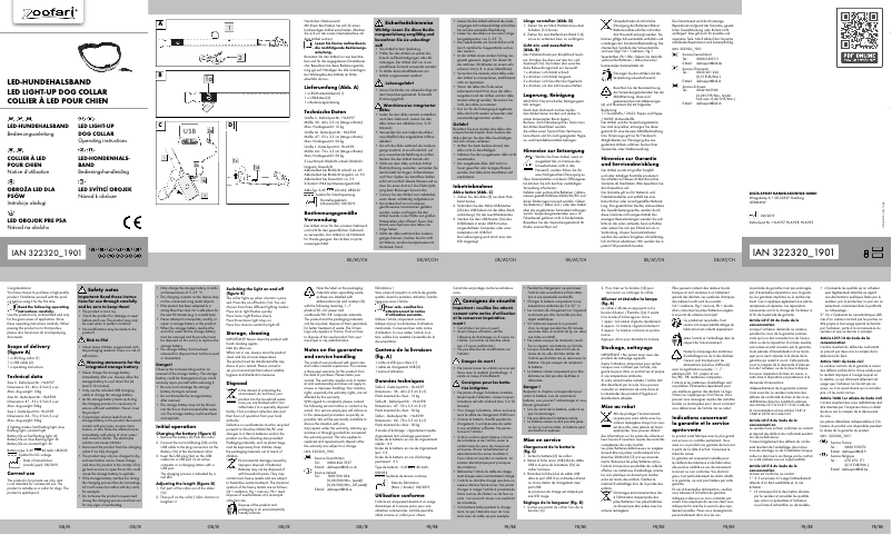 First page image of the manual for IAN 322320