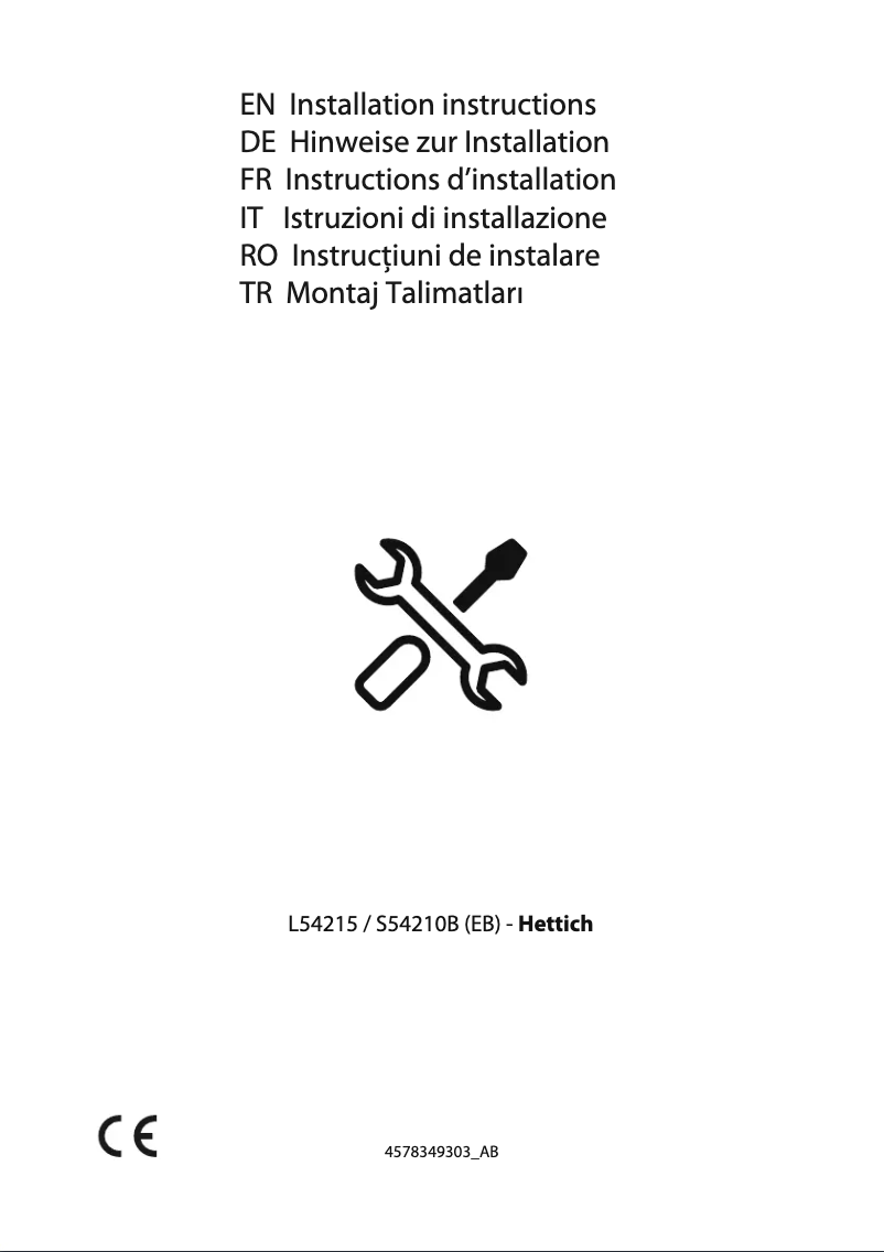 First page image of the manual for GSMI10331FN