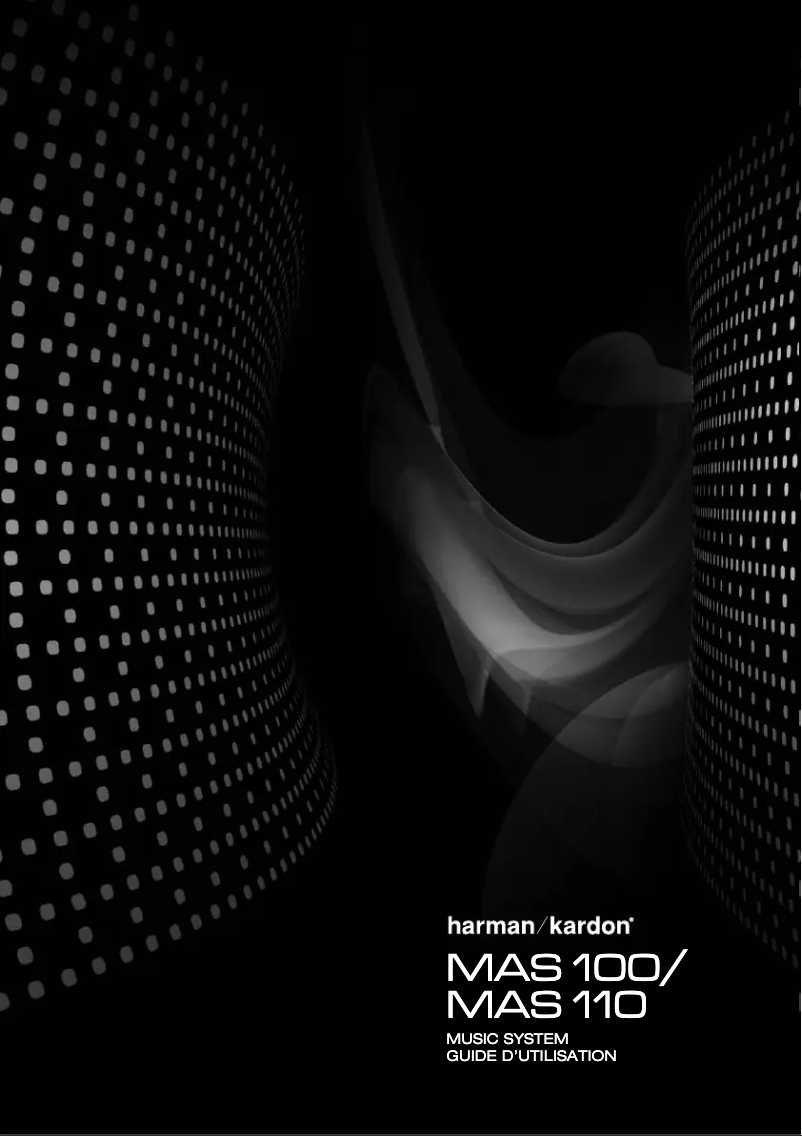 Page 1 of the manual User Manual Harman Kardon MAS 110