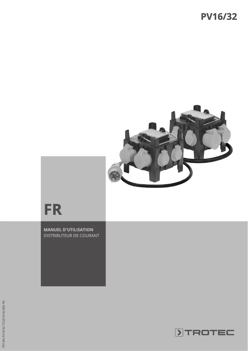 First page image of the manual for PV16