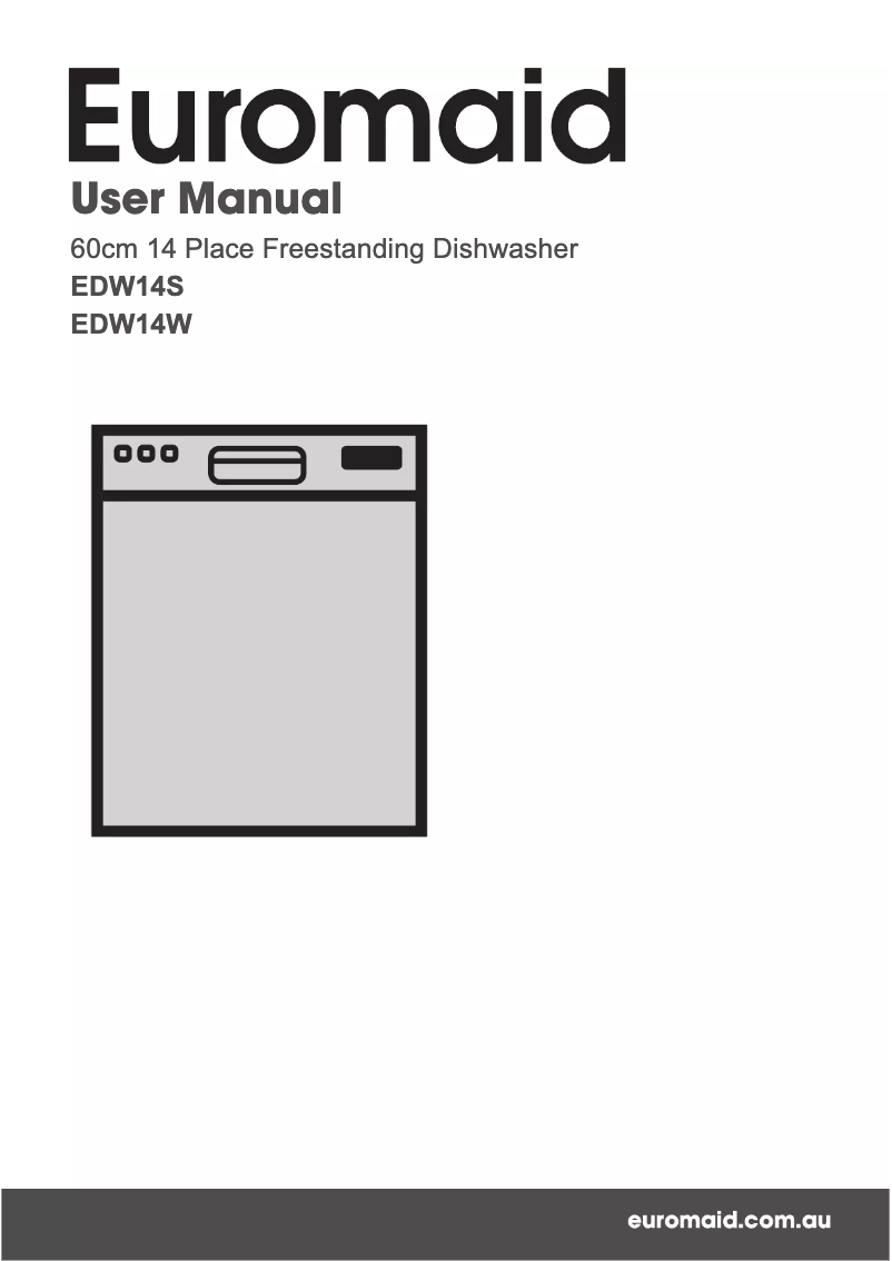 First page image of the manual for EDW14S