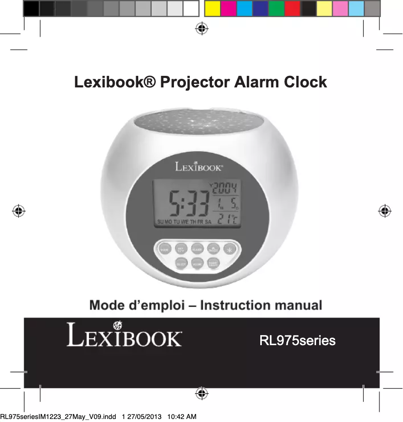 First page image of the manual for RL975