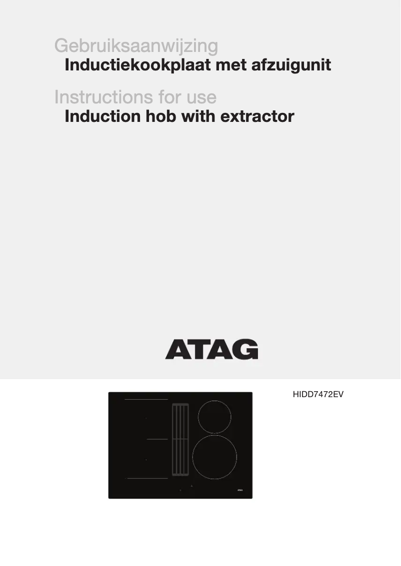 First page image of the manual for HIDD7472EV