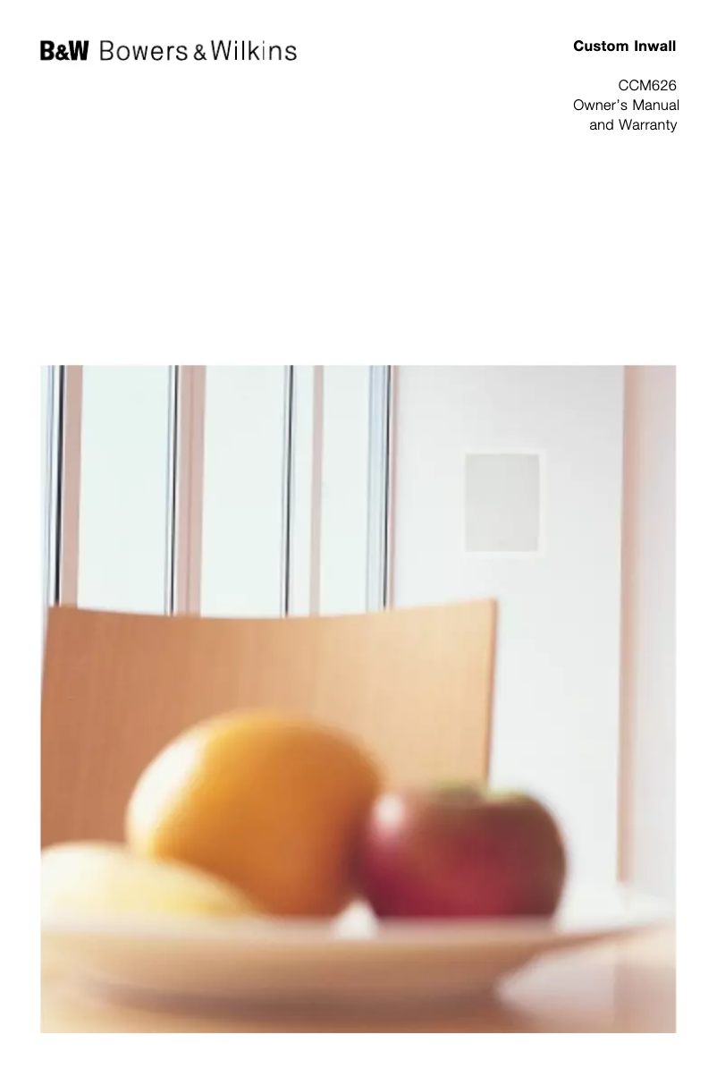 First page image of the manual for CCM626