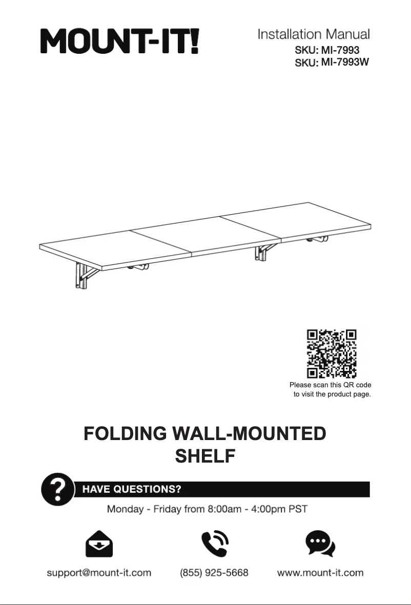 First page image of the manual for MI-7993