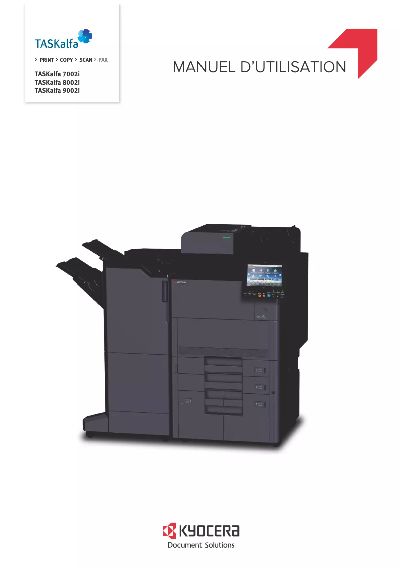 Page 1 of the manual User Manual Kyocera TASKalfa 8002i
