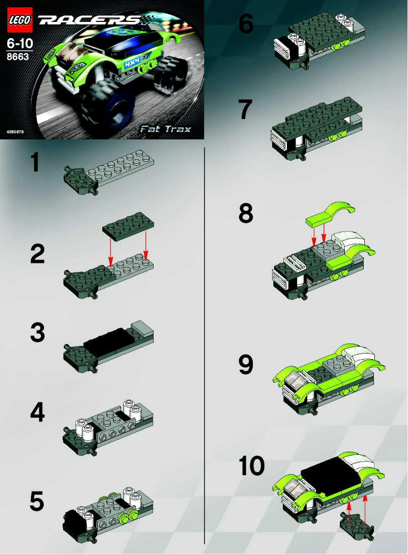Page 1 of the manual User Manual Lego Fat Trax