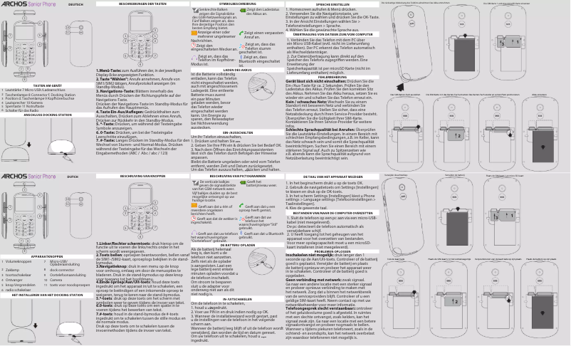 Page 1 of the manual User Manual Archos Senior Phone
