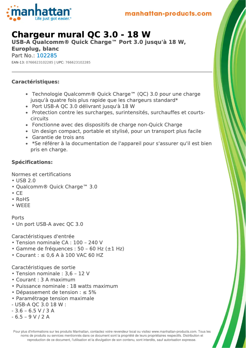 First page image of the manual for 102285