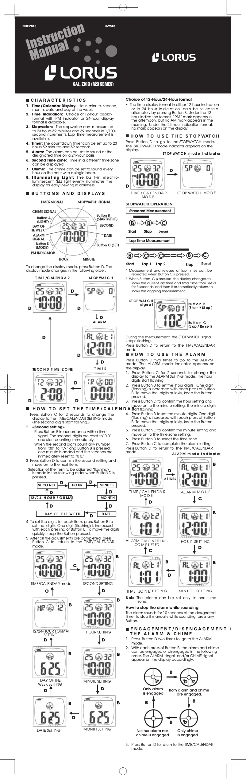 First page image of the manual for R2383HX9