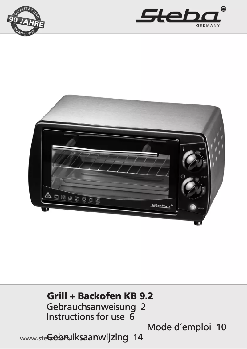 First page image of the manual for KB 9.2