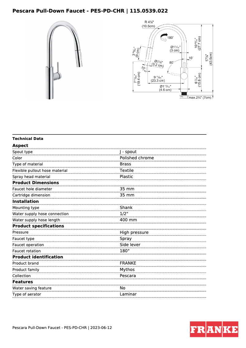Image de la première page du manuel de l'appareil PES-PD-SNI