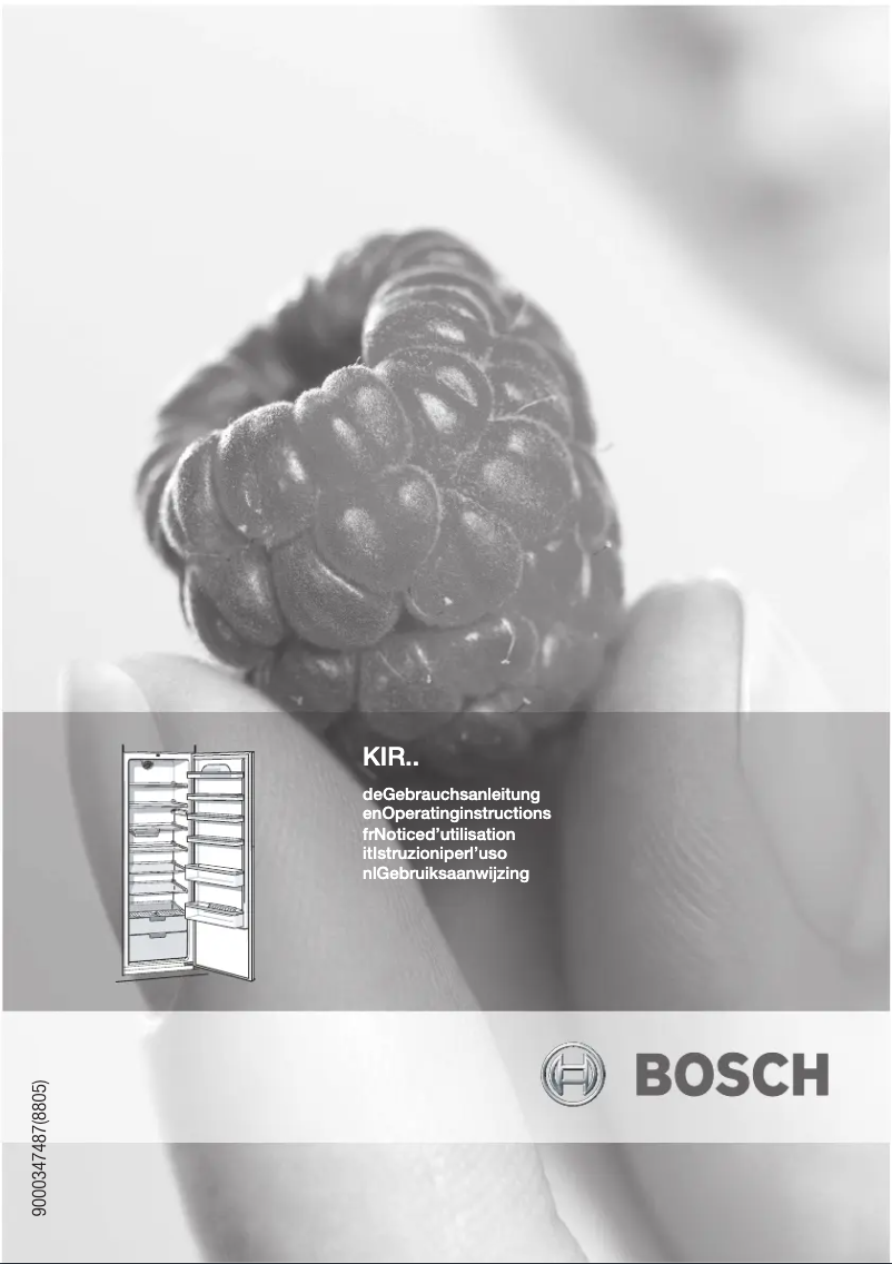 Page 1 of the manual User Manual Bosch KIR38A50GB