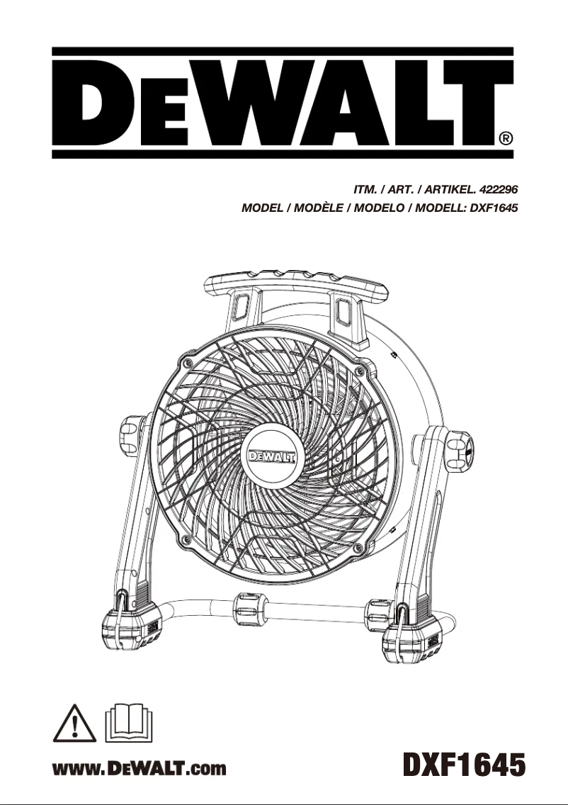 Page 1 of the manual User Manual DeWalt DXF1645