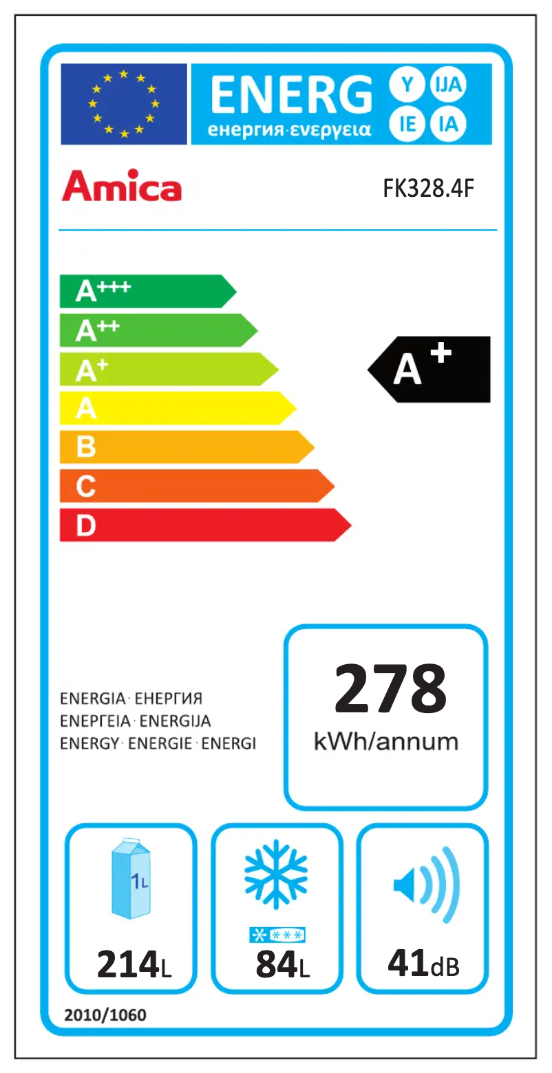 Page 1 of the manual User Manual Amica FK328.4F