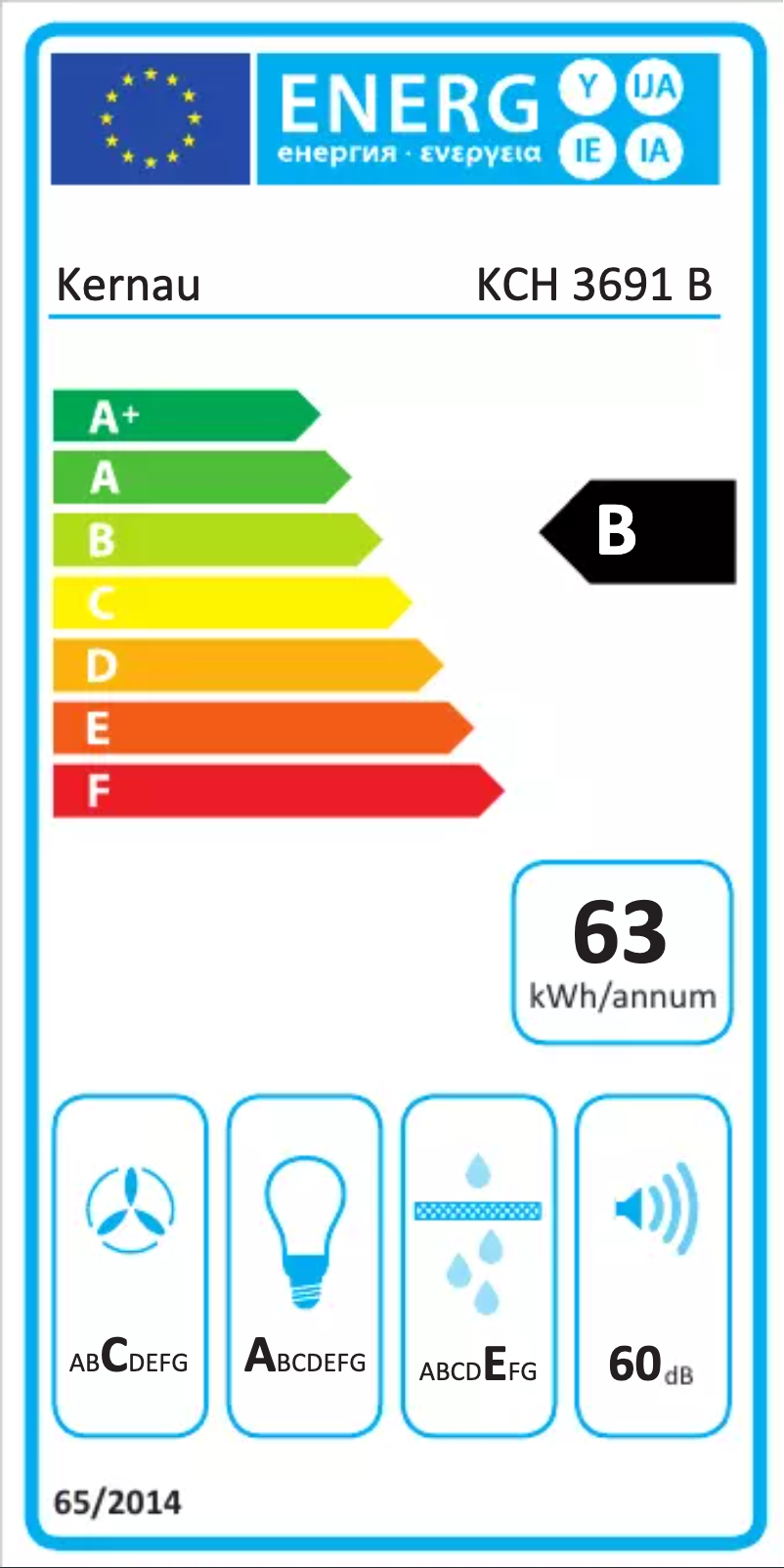 First page image of the manual for KCH 3691 B
