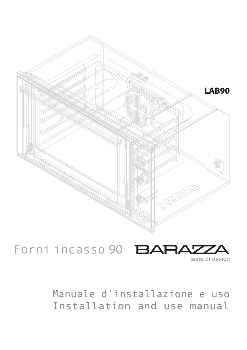 First page image of the manual for LAB90