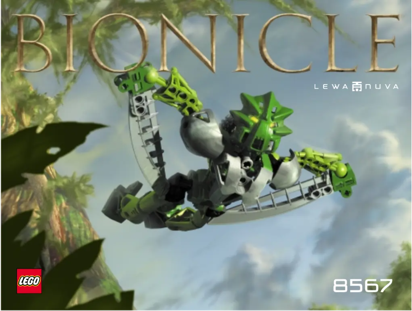 Page 1 of the manual User Manual Lego Bionicle 8567