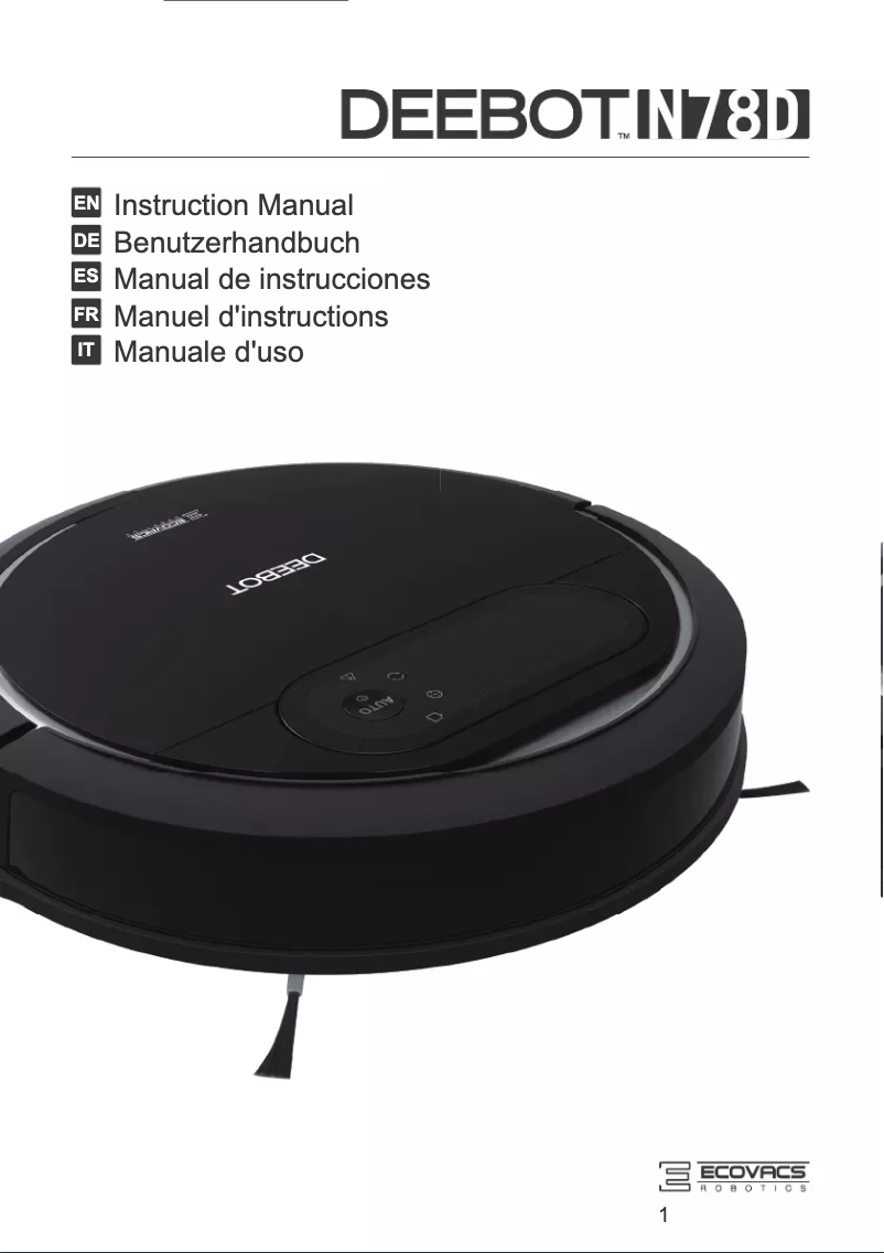 Page 1 de la notice Manuel utilisateur ECOVACS DEEBOT N78D