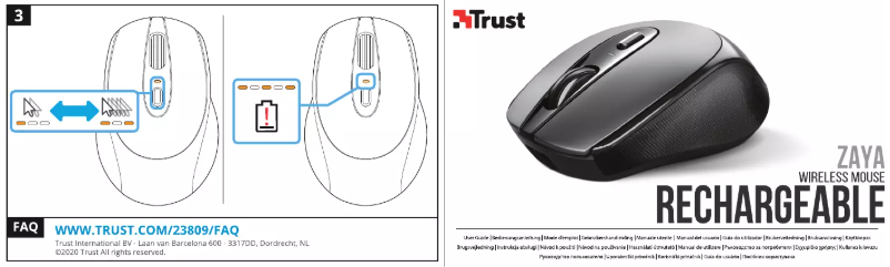 Page 1 of the manual User Manual Trust Zaya