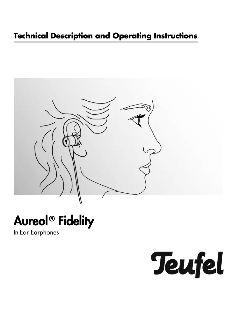 Page 1 of the manual User Manual Teufel Aureol Fidelity