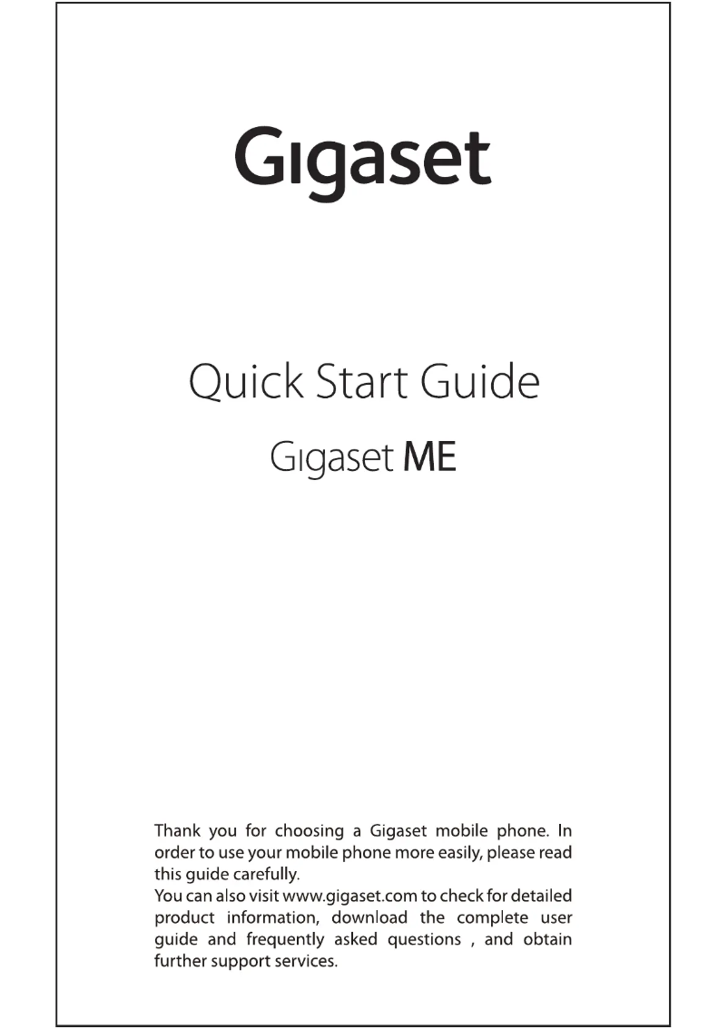 Page 1 of the manual User Manual Gigaset ME