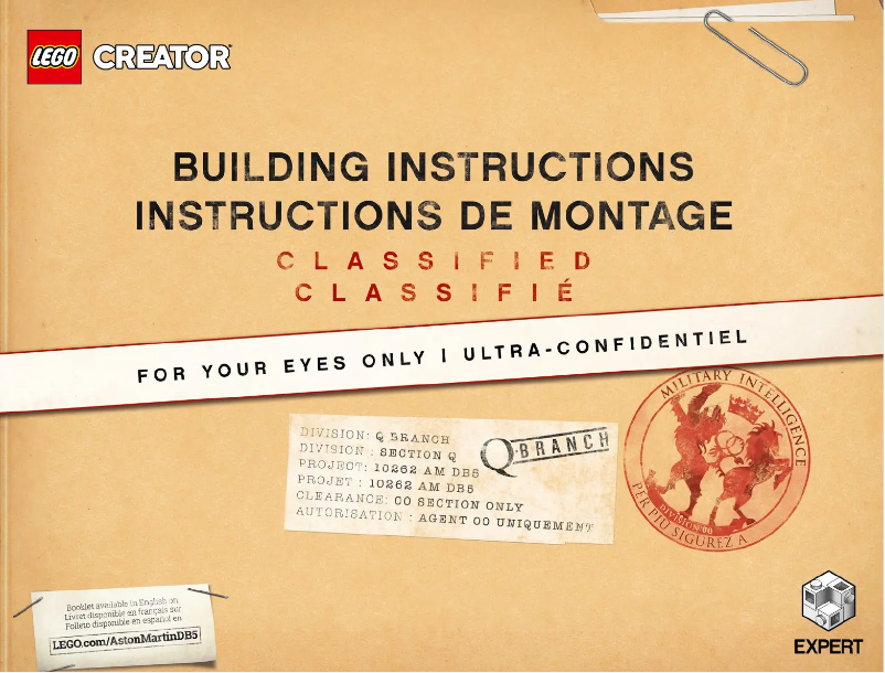 First page image of the manual for Creator Expert 10262