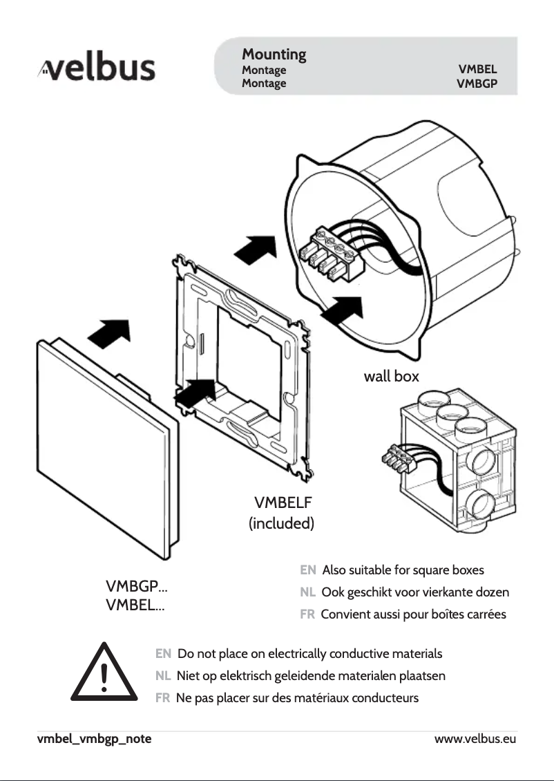 First page image of the manual for VMBGP4W
