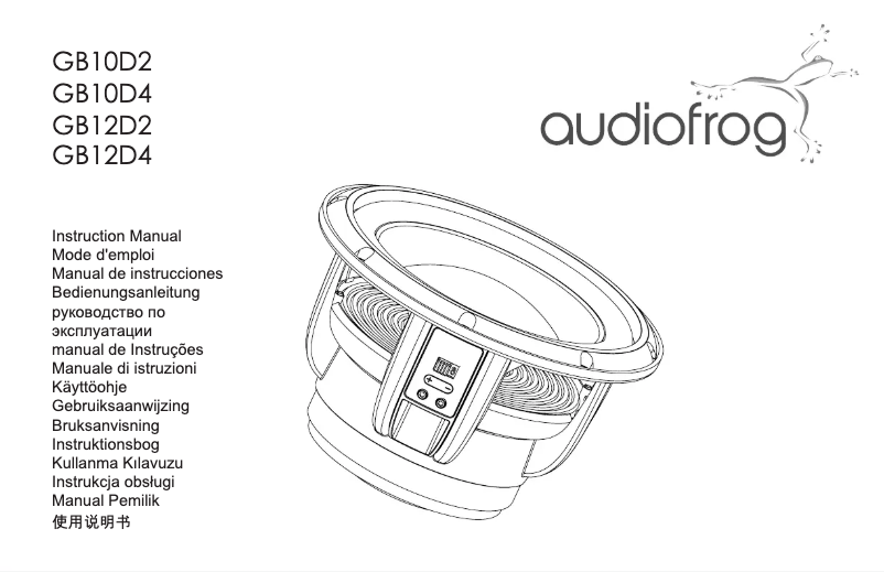 First page image of the manual for GB10D2
