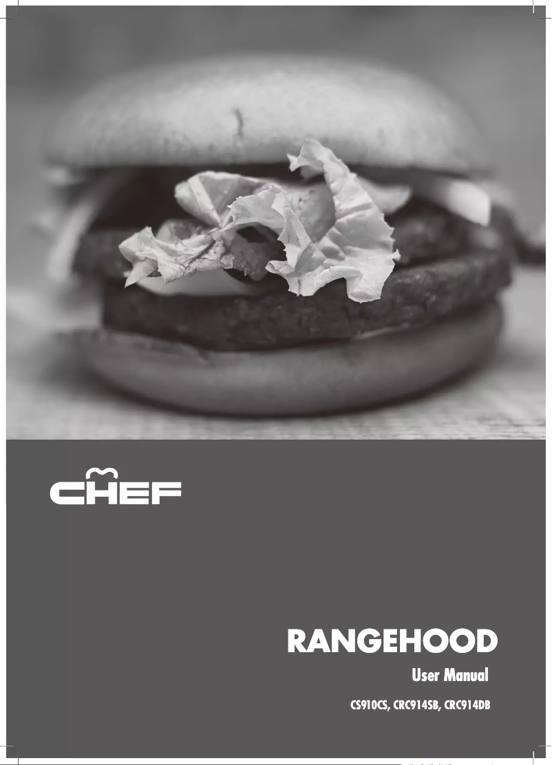 Page 1 of the manual User Manual Chef CS910CS