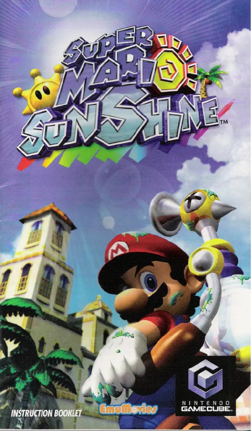 Page 1 de la notice Manuel utilisateur Nintendo Super Mario Sunshine (GameCube)