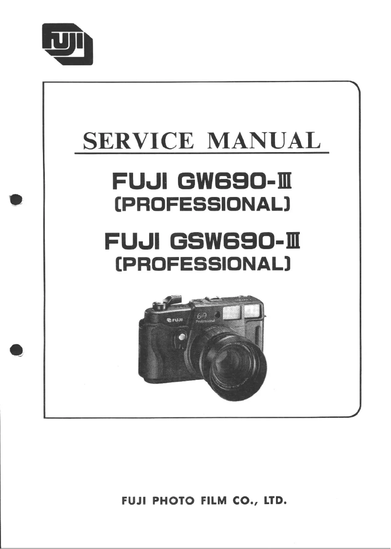 Page 1 of the manual User Manual Fuji Professional GW690III