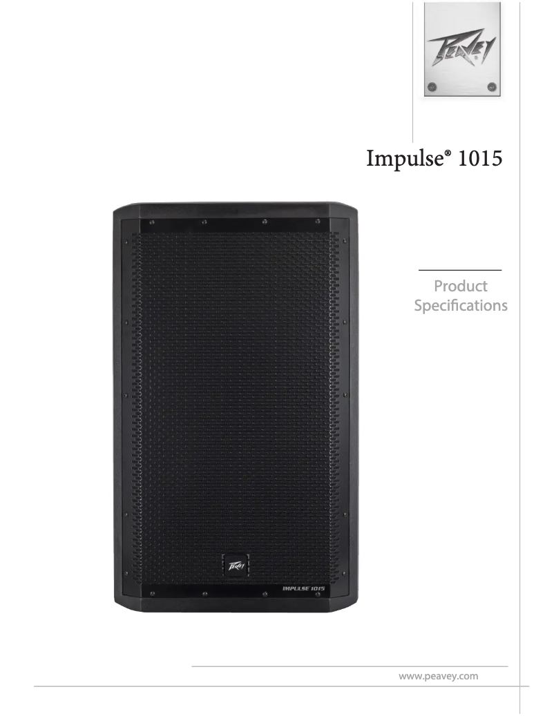 First page image of the manual for Impulse 1015