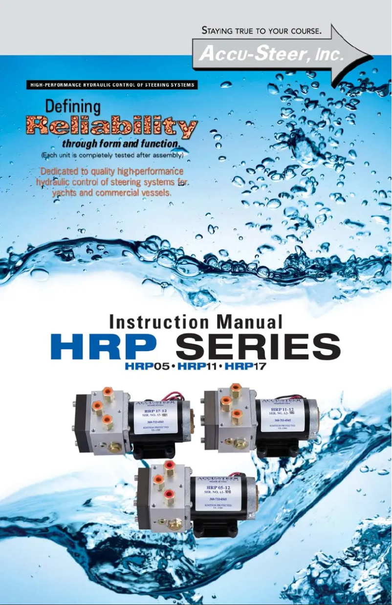 First page image of the manual for HRP05