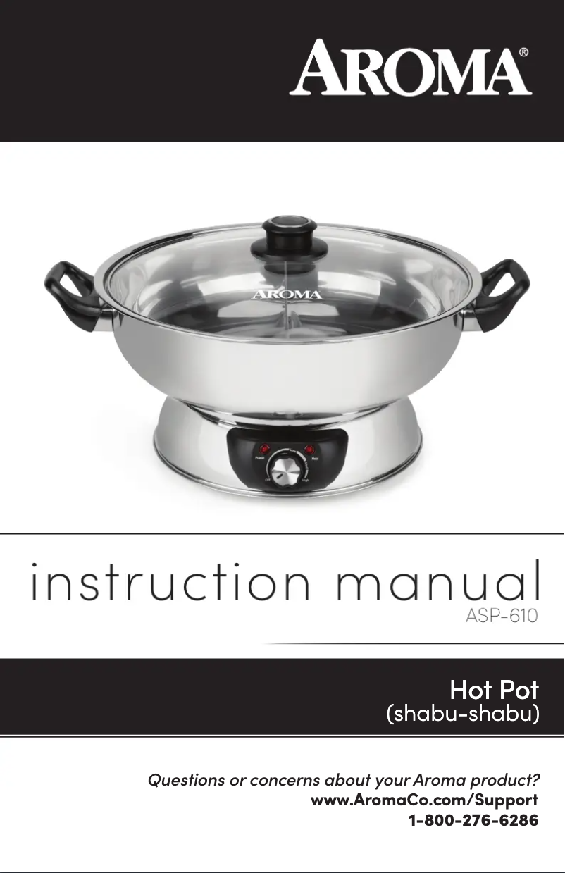 Page 1 of the manual User Manual Aroma ASP-610