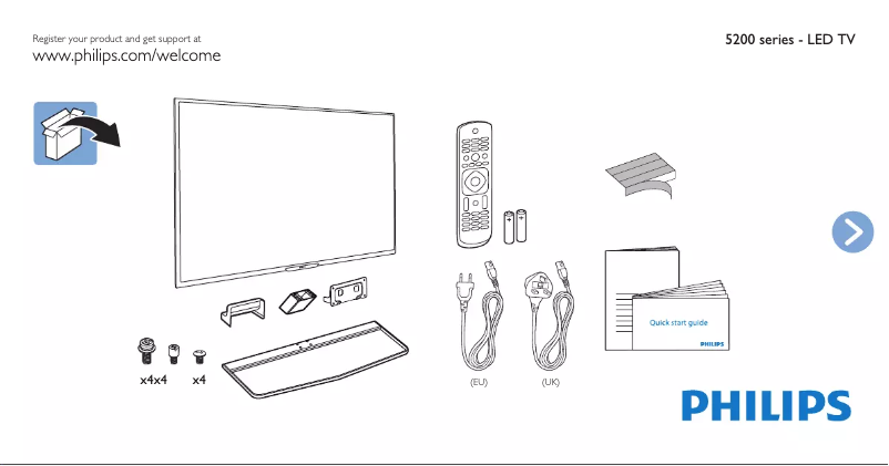 First page image of the manual for 42PFT5209