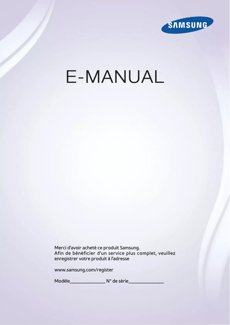 First page image of the manual for UA40F6510AS