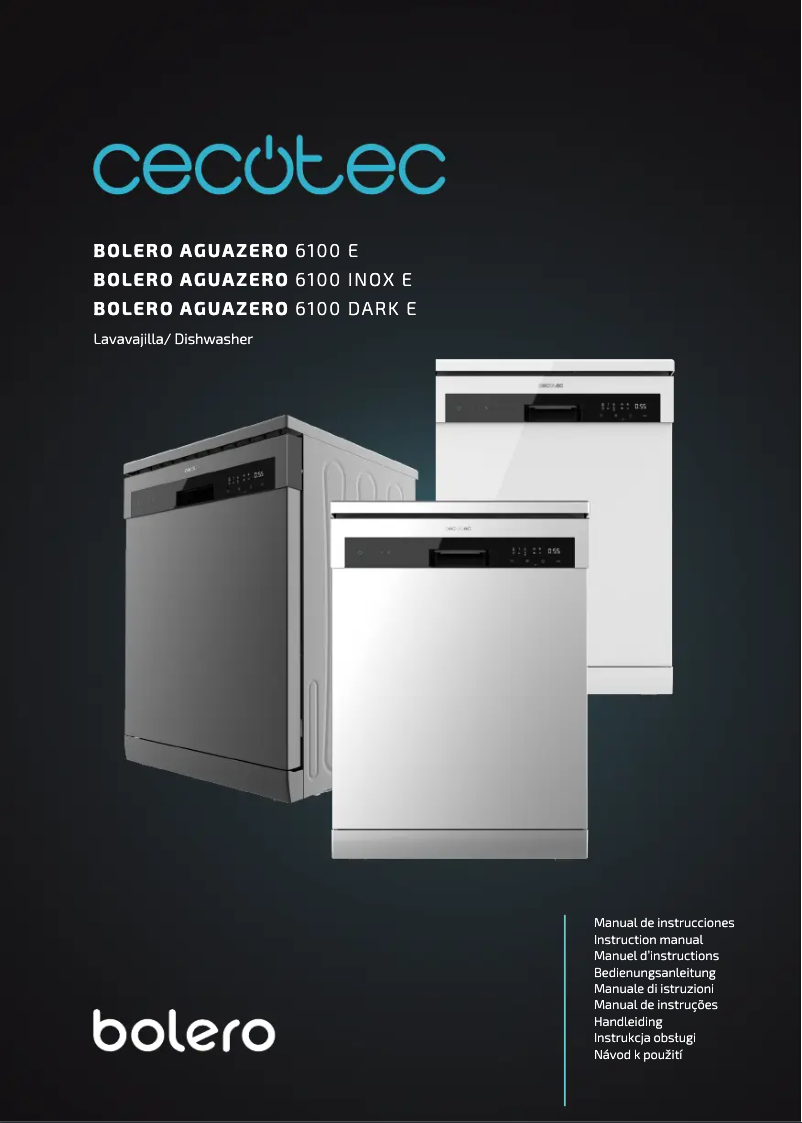 First page image of the manual for Bolero Aguazero 6100 E