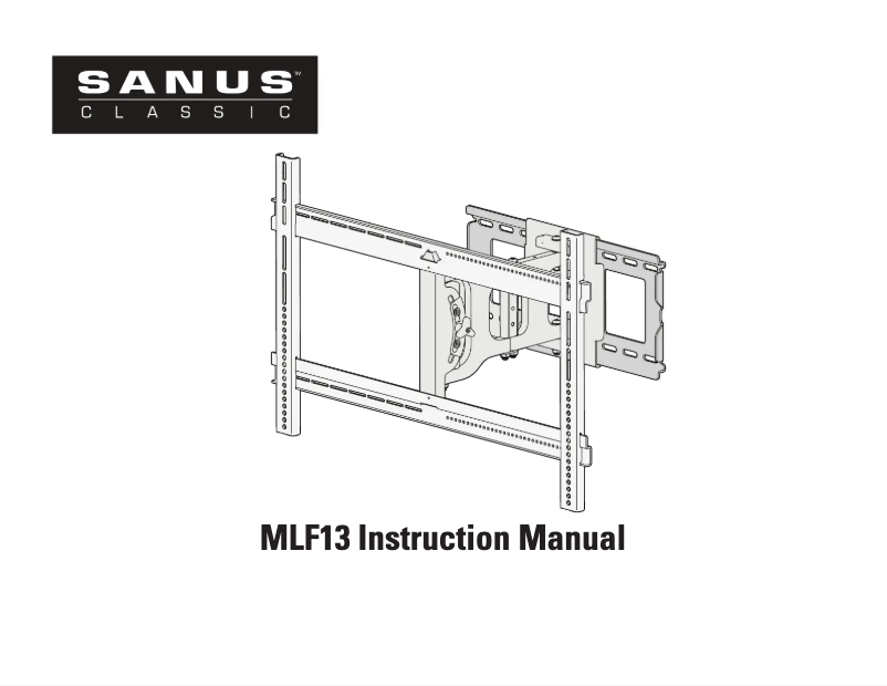 First page image of the manual for Classic MLF13