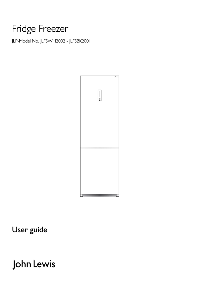 Page 1 of the manual User Manual John Lewis JLFSWH2001