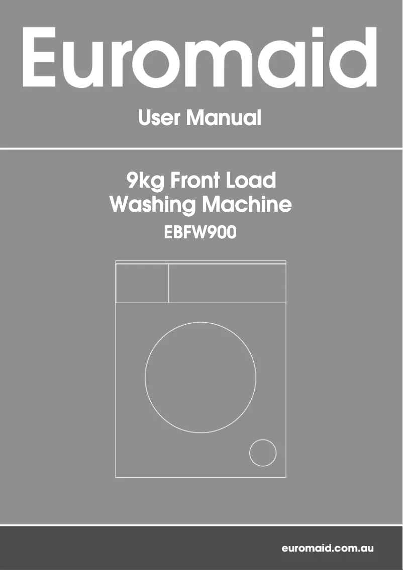 Page 1 of the manual User Manual Euromaid EBFW800