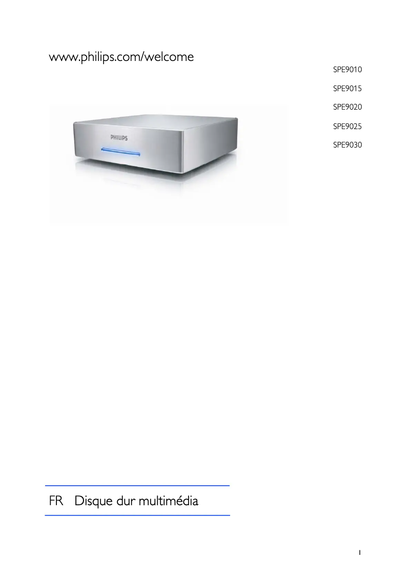 First page image of the manual for SPE9020