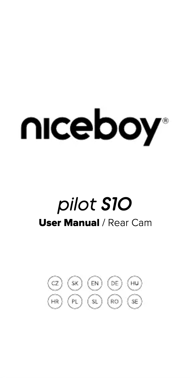 Page 1 of the manual User Manual Niceboy PILOT S10