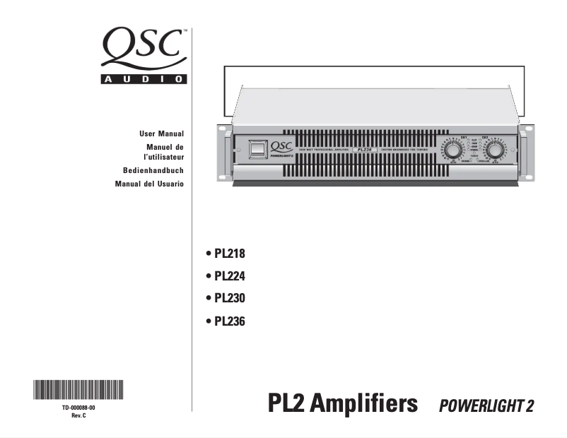 First page image of the manual for PL236