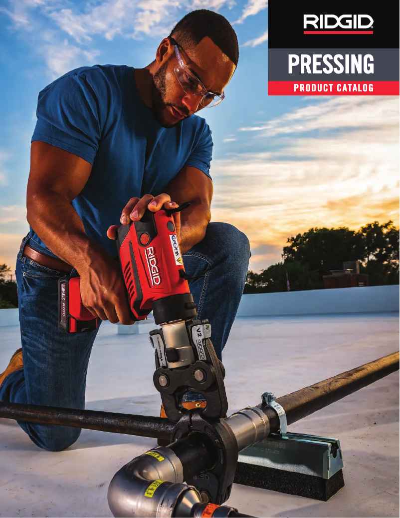 Page 1 of the manual Brochure Ridgid Press Snap